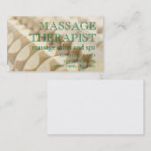 Massage en therapeut visitekaartje (Voorkant / Achterkant)