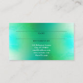 Massage en wellness verwijzingskaart aanbevelingskaartje (Achterkant)