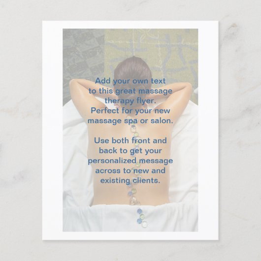 Massage foto van Beach Glass Stones Flyer (Voorkant)