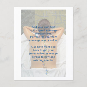 Massage foto van Beach Glass Stones Flyer