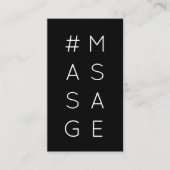 #MASSAGE hashtag loyaliteitspunkkaart Klantenkaartje (Voorkant)