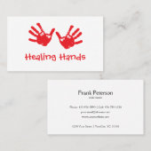 Massage Healing Hands - Reiki Visitekaartje (Voorkant / Achterkant)