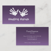 Massage Healing Hands - Reiki Visitekaartje (Voorkant / Achterkant)