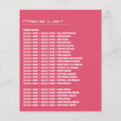 Massage-icoon, Massage Therapie, Massage Salon Flyer (Achterkant)