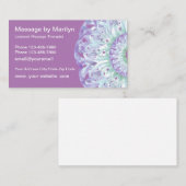 Massage in Mandala Style Visitekaartje (Voorkant / Achterkant)