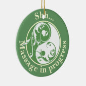 Massage in uitvoering Yin Yang door Hanger Keramisch Ornament (Rechts)