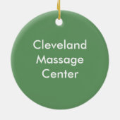 Massage in uitvoering Yin Yang door Hanger Keramisch Ornament (Achterkant)