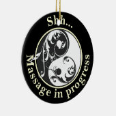 Massage in uitvoering Yin Yang door Hanger Keramisch Ornament (Rechts)