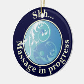Massage in uitvoering Yin Yang door Hanger Keramisch Ornament (Links)