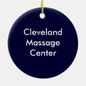 Massage in uitvoering Yin Yang door Hanger Keramisch Ornament (Achterkant)