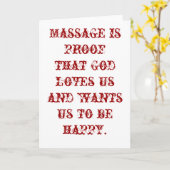 Massage is een bewijs dat God ons blanco houdt Kaart (Gele Bloem)