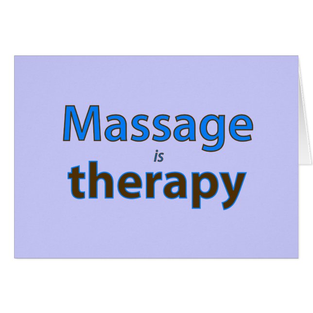 Massage is therapie (Voorkant Horizontaal)