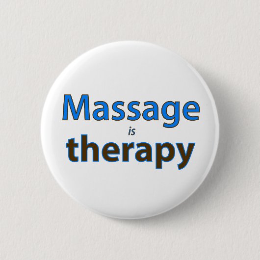 Massage is therapie ronde button 5,7 cm (Voorkant)