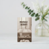 Massage kamer massage therapeut visitekaartje (Staand voorkant)