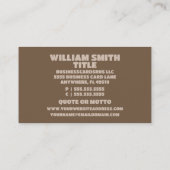 Massage kamer massage therapeut visitekaartje (Achterkant)