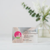 Massage Logo | Chiropractor sessie Visitekaartje (Staand voorkant)