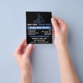 Massage Logo, Massage Therapie, Massagesalon Flyer (Hand)