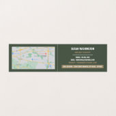 Massage Logo, massagetherapeut, Parlor Loyalty Visitekaartje (Binnenkant ongevouwen)