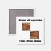 Massage, met gelukkig einde. magneet (Voorkant / Achterkant)