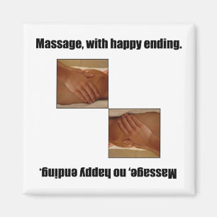 Massage, met gelukkig einde. magneet