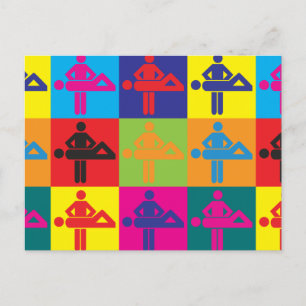 Massage Pop Art Briefkaart