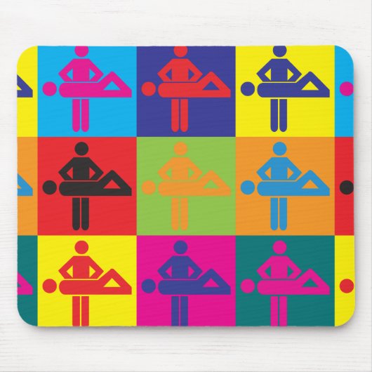Massage Pop Art Muismat (Voorkant)