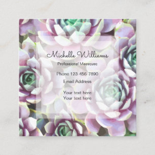 Massage Professional Vierkante Visitekaartje