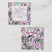 Massage Professional Vierkante Visitekaartje (Voorkant / Achterkant)