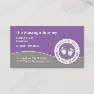 Massage Professionele Visitekaartjes