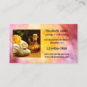 Massage Reiki Healing Photo Visitekaartje (Achterkant)