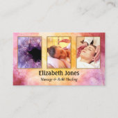 Massage Reiki Healing Photo Visitekaartje (Voorkant)