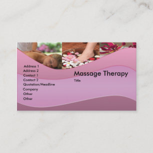 Massage/Relaxatie-Visitekaartje Visitekaartje