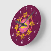 Massage Room Clocks - Om Mandala Ronde Klok (Hoek)
