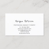 Massage ruimtespanning Logo ventilatorstones Glitt Afsprakenkaartje (Achterkant)