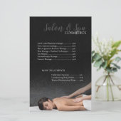 Massage Salon Beauty Cosmetics & Spa Price List (Staand voorkant)
