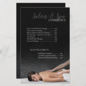 Massage Salon Beauty Cosmetics & Spa Price List (Voorkant / Achterkant)
