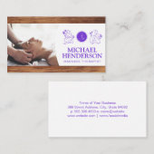 massage | Schoonheid Gezondheidszorg | Hout Visitekaartje (Voorkant / Achterkant)