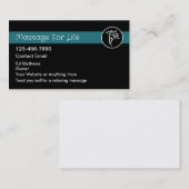 Massage Services Modern Eenvoudig Visitekaartje (Voorkant / Achterkant)