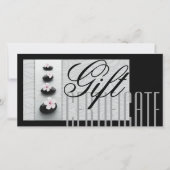 Massage Spa Cadeaubon Healing Black Stones Bedankkaart (Voorkant)