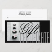 Massage Spa Cadeaubon Healing Black Stones Bedankkaart (Voorkant / Achterkant)
