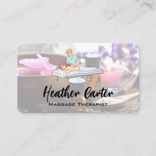 Massage Spa | Gezondheid Visitekaartje (Voorkant)