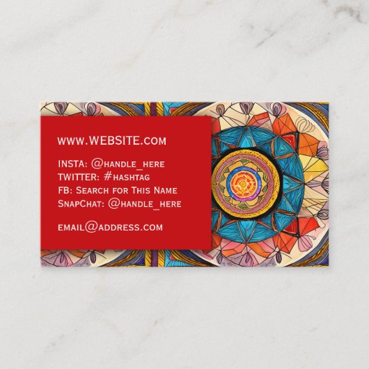 Massage Spa Salon Nails Professional Executive Visitekaartje (Voorkant)