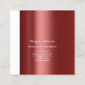 Massage Spa Wellness Bloemen Steen Logo Bourgondië Afsprakenkaartje (Achterkant)