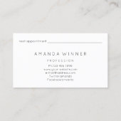 Massage spa Wellness Glitter Logo Lotus Afsprakenkaartje (Achterkant)