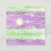 Massage Spa Wellness Paarse gouden verlichting Bea Afsprakenkaartje (Voorkant)