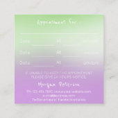 Massage Spa Wellness Paarse gouden verlichting Bea Afsprakenkaartje (Achterkant)