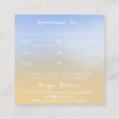 Massage Spa Wellness Pastel Gold Lights Schoonheid Afsprakenkaartje (Achterkant)