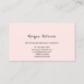 Massage Spa Wellness Roos Woodland Logo Afsprakenkaartje (Achterkant)