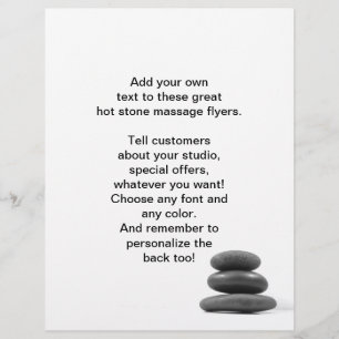 Massage Stones Foto Flyer