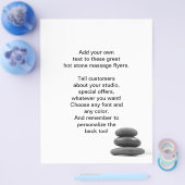 Massage Stones Foto Flyer (Enkel)